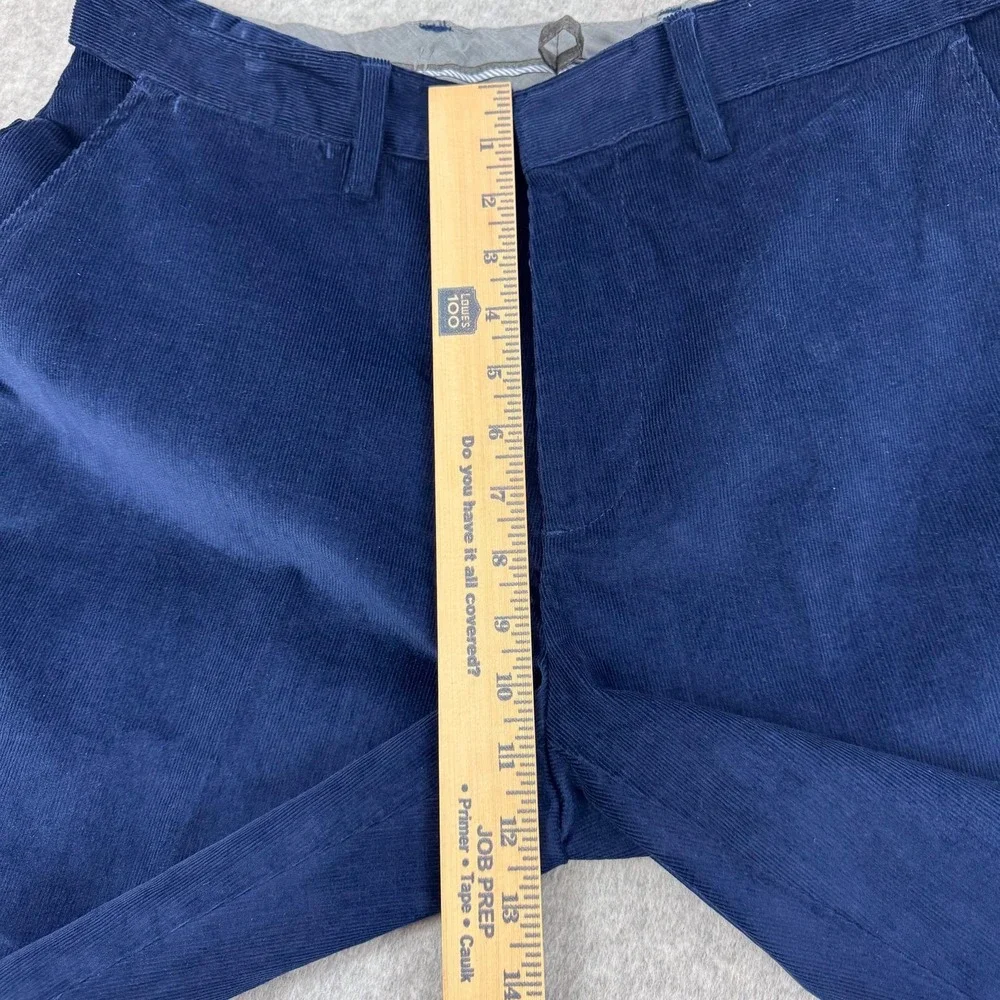 Lands End Pants Mens 34x27 Blue Corduroy Stretch Traditional Fit Casual Outdoor